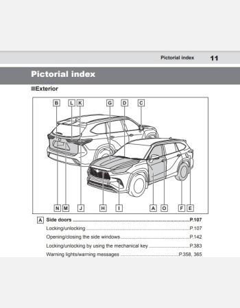 toyota kluger hybrid 2021-2022 owners manual